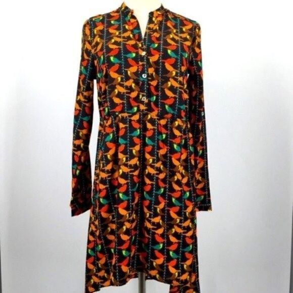 Romeo and Juliet bird dress fall colors high low mini Small BoxS - Picture 6 of 7